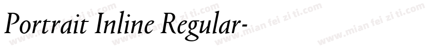 Portrait Inline Regular字体转换